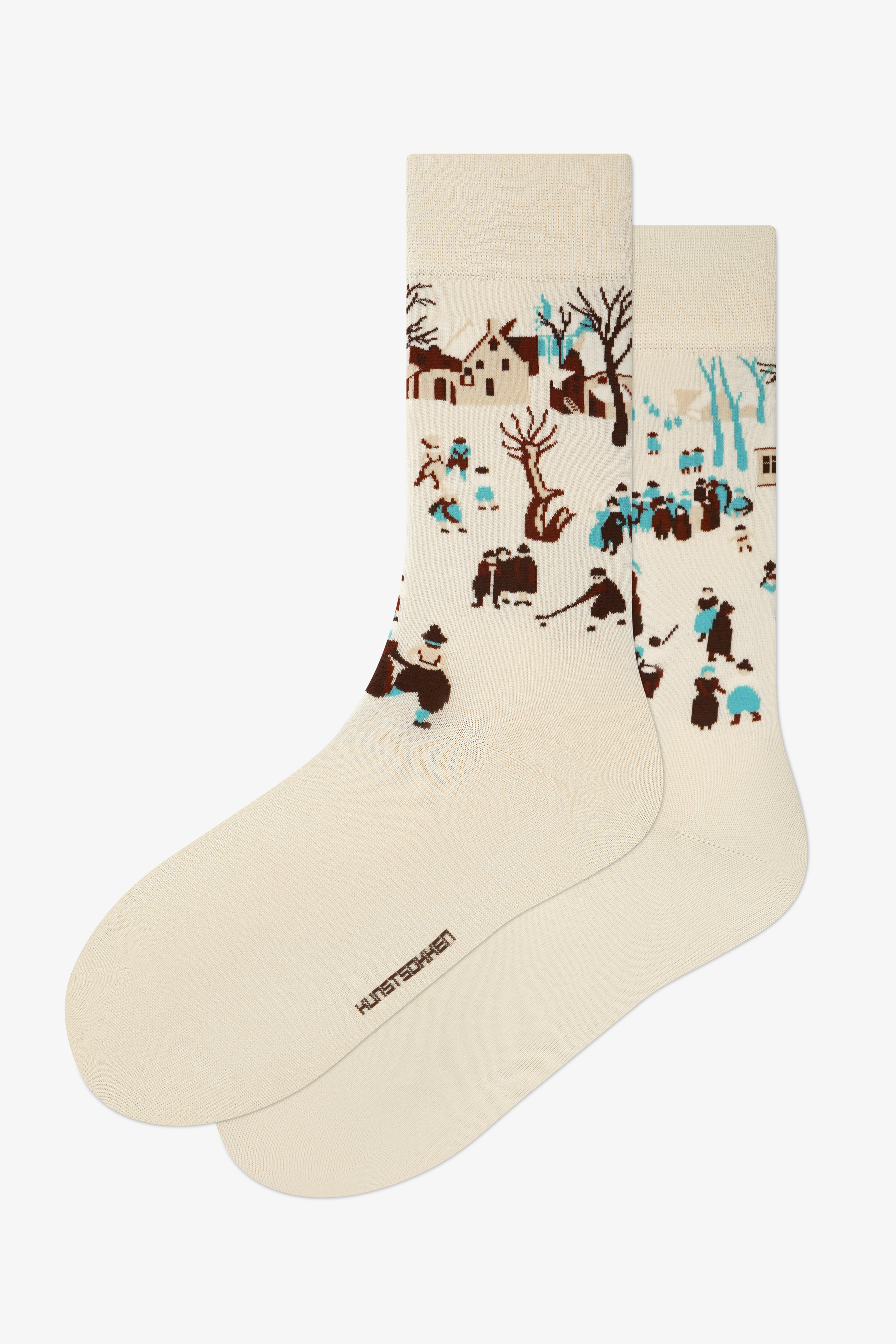 Winterlandschap met Schaatsers